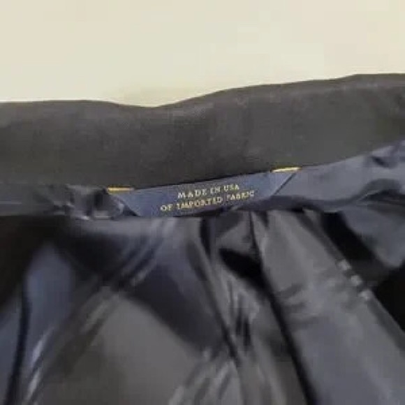 Brooks Brothers Blue Blazer Mens 42R 1818 Regent Italian Fabric Gold Buttons (5)